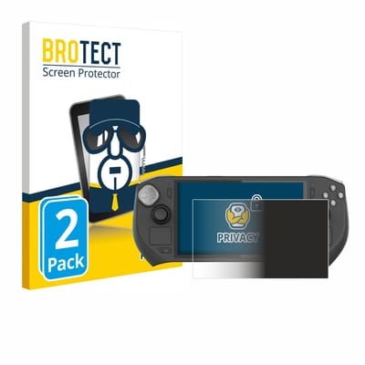 BROTECT - privacy screenprotector voor Zotac Gaming Zone - Folie Beschermfolie Blauwlichtfilter 2 Stuks