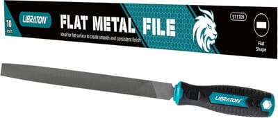 Platte metalen vijl 25,5 cm - Handvijl voor metaalbewerking, hout en kunststof