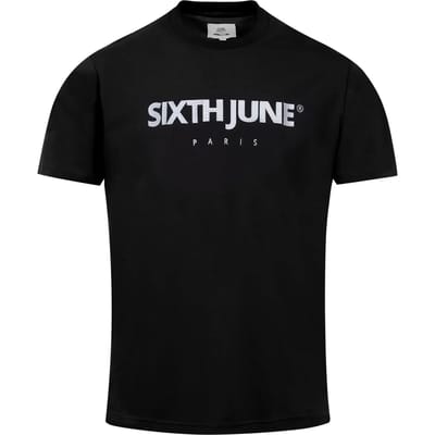 T-shirt met geborduurd logo Parijs Sixth June