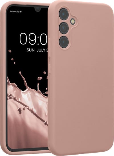 kwmobile telefoonhoesje geschikt voor Samsung Galaxy A34 5G - TPU backcover met siliconen coating - Smartphone case in oudroze