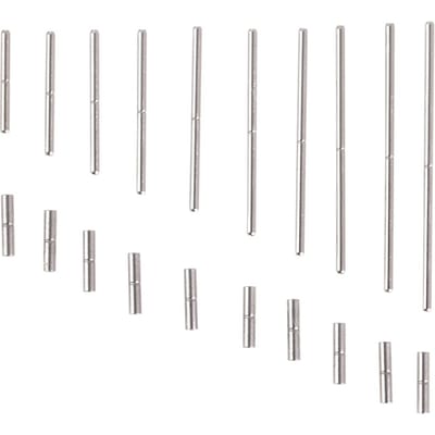 10 types de tubes de bracelet de montre, broches, outil de réparation de montre, accessoire de remplacement white