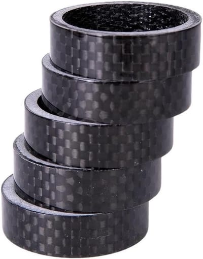 Fiets Stuurafstandhouders - Vork Riser - Rijcomfort Verbeteren - Lichtgewicht Aluminiumlegering - 5 10 15 mm - Carbon