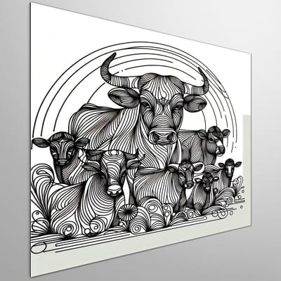 Kunstprint | Wanddecoratie | Dibond | 20 × 20 cm