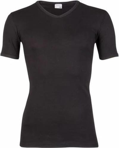 Beeren T-shirt diepe V-hals - 1-pack - Wit - 100% katoen - M