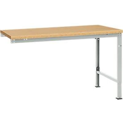 Manuflex aanbouwtafel UNIVERSAL Speciaal, tafelblad multiplex, 1500 x 1000, lichtgrijs