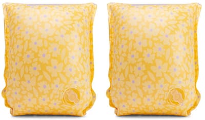 Swim Essentials - Zwembandjes bloemetjesprint - Zwemvleugels - 0-15 kg - 0-2 jaar - PVC - Geel