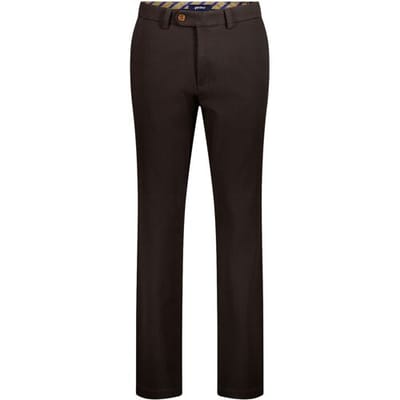Gardeur Broek Roman Leisure Luxury King Twill Soft Touch Comfort Stretch Donker Bruin / male