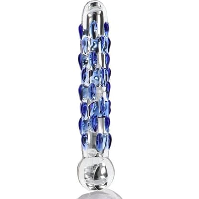ToyJoy Glass Worxx Diamond Dazzler Dildo - 18 cm