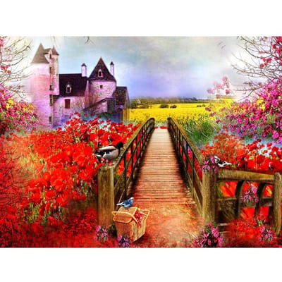 Doe-het-zelf Kristal Volledige 5D Plastic Diamant Schilderen Kruissteek Kit Kunst Mozaïek Rond Strass 20X30CM black
