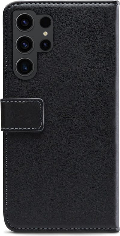 Mobilize Telefoonhoesje geschikt voor Samsung Galaxy S23 Ultra Hoesje | Mobilize Classic Gelly Wallet Bookcase Portemonnee | Pasjeshouder voor 2 Pasjes | Telefoonhoesje voor Pinpas / OV Kaart / Rijbewijs - Zwart