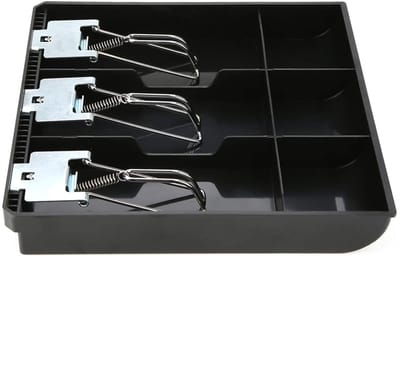 Dailygoods- Geldcassette - Hoogwaardig ABS - Geldlade - Reservegelddoos - Metalen clip - Zwart - Duurzaam ontwerp - Gelddoos