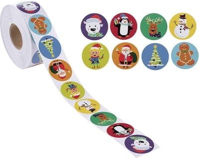 Without Lemon - Kerststickers 2023 - 500 stuks - Sticker size: 2.5cm - Kerst - Cadeau - Versiering - Verpakking
