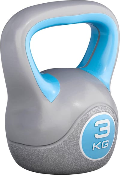 Kettlebell Kunststof - Kogelhalter Trainingsgewicht - Krachttraining Thuis - Vloervriendelijke Coating - 2-20 kg - Diverse Kleuren