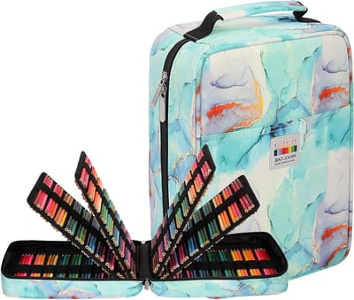 Grote etui XXL met 270 vakken voor pennen, waterdichte etui voor aquarel- en gelpennen, ideaal voor kunstenaars en studenten