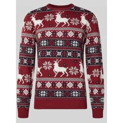 Gebreide pullover in all-over look
