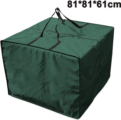 Waterdichte Opbergtas voor Tuinkussens 81x81x61 cm – Oxford Opbergzak met Rits en Handvatten, Geschikt voor Kerstboom, Tuinmeubelen, Kussens en Verhuizen