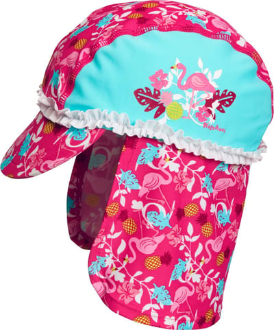Playshoes UV zonnepet Kinderen Flamingo - Aquablauw/Roze - Maat 53cm
