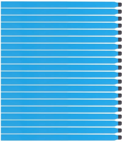 Dailygoods- Reparatietape 20 Stuks - Dubbelzijdige Plakband - Lichte Stretch Tape - Silicone - Blauw - Sterke Hechting
