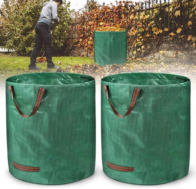Tuinafvalzakken - Loofzakken Compostzakken - Tuinonderhoud Opruimen - Zelfopstellend Stabiel - 272 Liter 8 Stuks - Groen