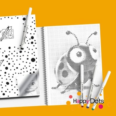 HappyDots DOT Painting Kleurboek dieren - 20 stippelschilderijen