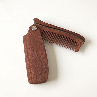 Go Go Gadget - Baardkam - Hout - Opvouwbaar - Anti statisch - Compact - 1 stuk