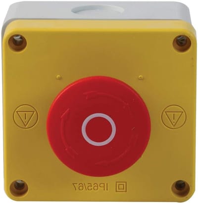Noodstop Unit - Drukknop Schakelaar - Machine Bediening - 2NC Contact Configuratie - 1 Stuk - Rood