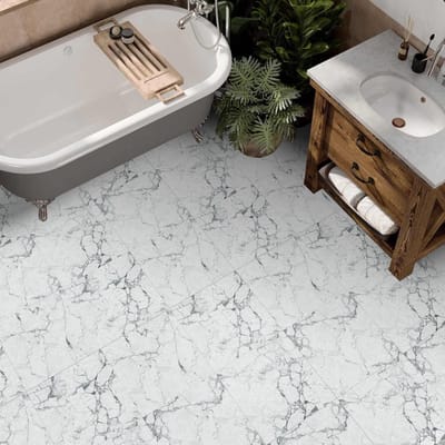 Dailygoods- Vloertegel Waterdicht - Vloersticker Antislip - Zelfklevend PVC - Decoratie Keuken/Badkamer - 30x30 cm - 10 Stuks