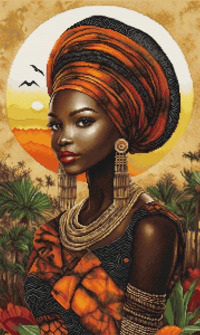 Borduurpakket Luca-S - Queen of the Sunlit Continent - Koningin van het Zonverlichte Continent - B720
