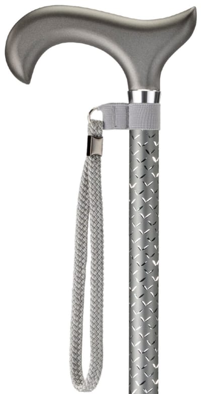 MultiMotion Spark wandelstok met elegante uitstraling - Grijs - Luxe afwerking door gravering in buis