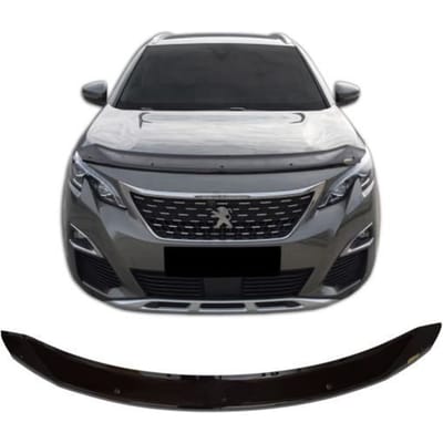 Motorkap Deflector - SCOUTT - Peugeot 3008 2 - ABS Kunststof - Eenvoudige Installatie - Zwart zwart