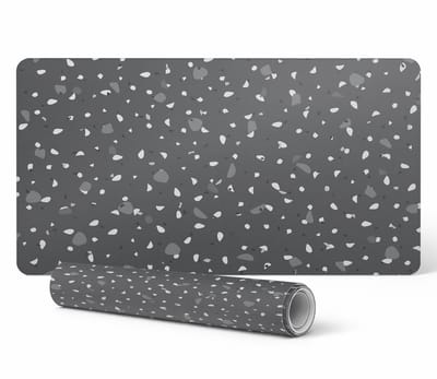 Beschermende mat voor bureau, toetsenbord en muis, met terrazzo-structuur, 90x45 cm