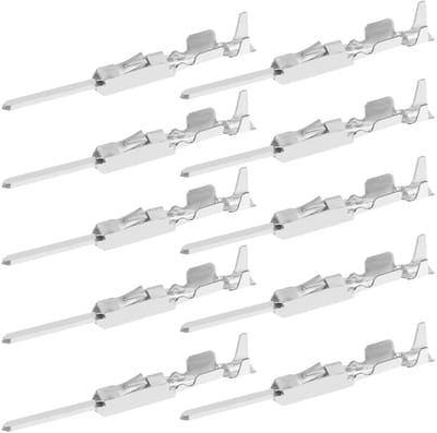 Dailygoody - Micro Timer Crimp Contact - 50 stuks - Duurzame kwaliteit - Zilver - Wiring Crimp Repair Terminals - Geschikt voor VW - Model 9637...