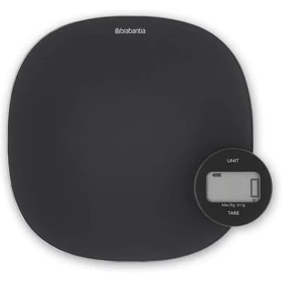 Brabantia Tasty+ Keukenweegschaal Digitaal - geen Batterij nodig - Dark Grey