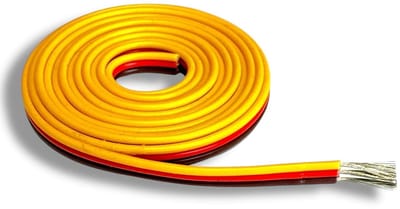Servokabel Verlengkabel - JR Kabel Modelbouw Kabel - Modelbouw Verbindingen - 26AWG 30 Kernen - 3 Meter - Bruin Rood Geel