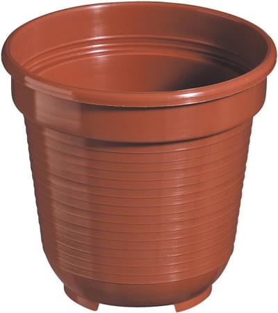Plantenbak Rond - Bloempot Kunststof - Planten Binnen Buiten - Met Afvoergaten - Zie Afbeelding - Terracotta