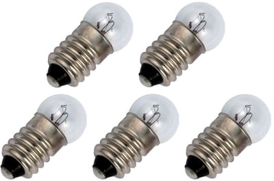 Signaallamp E10 24V 2.4W - 100 mAh - 5 stuks - G11 Gloeilamp Ø11mm - 24mm - 2500K - Dimbaar