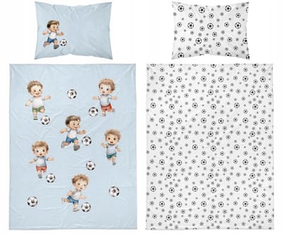 Detexpol Katoenen Kinderbeddengoed 100x135cm Voetballers
