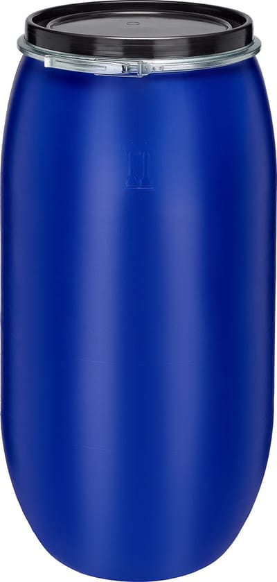 Garronda Regenton 150L kunststof vat levensmiddelcontainer van HDPE voor huis en tuin - GD-0078 Blauw