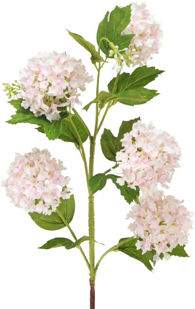 Sneeuwbalplant Kunstbloemen Roze Wit L78cm 2st