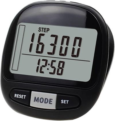 3D Stappenteller - Activiteitstracker - Fitness Bijhouden - 7-Dagen Geheugen - 2.09 Inch Display - Zwart