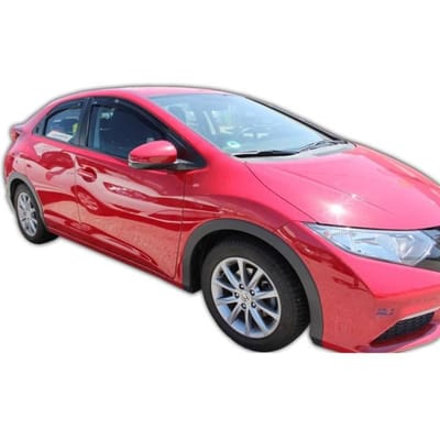 Déflecteurs d'air - J&J AUTOMOTIVE - Honda Civic 5P - Fumé - Acrylique renforcé - Installation facile