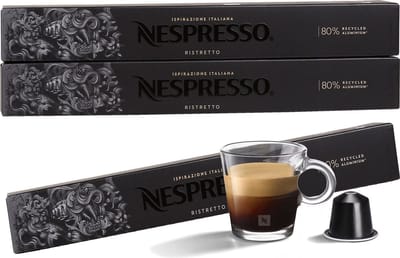 Koffiecapsules Koffie met smaakcapsules Decaffeinato Ispirazione Ristretto, decafé NESPRESSO