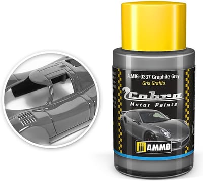 AMMO by Mig Jimenez Hobbyverf Acrylverf - MIG 0337 Cobra Motor Paints - Graphite Grey - Matt - Acryl - 30ml Verf potje - 30 ml