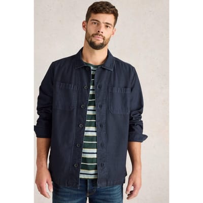 White Stuff Finch Workwear Jacket Dark Navy Maat: L | Lichte Jassen Outlet | Heren | Blauw