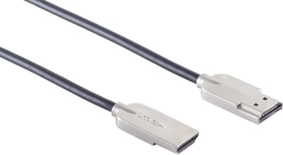 Ultradunne Premium HDMI kabel - versie 2.0 (4K 60Hz + HDR) / zwart - 0,5 meter