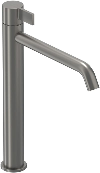 IVY Pact Eenhendel wastafelmengkraan opbouw model L, coldstart Geborsteld metal black PVD
