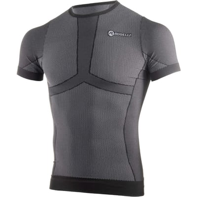Rogelli - Maat S/M - Chase Ondershirt - Korte Mouwen - Heren - Zwart