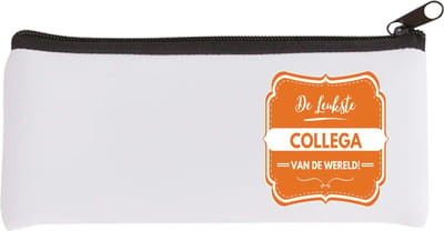 Akyol - de leukste collega Etui - Collega - beste collega - werk - afscheidscadeau - verjaardagscadeau - kado - 20 bij 9 cm