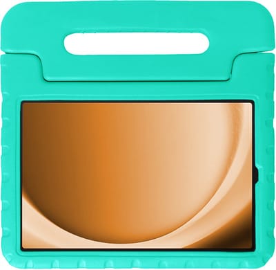 Hoesje - Geschikt voor Samsung Galaxy Tab A9 Plus - Kinderhoes Shockproof Bumper - Kidsproof Case - Tablet Hoes - Kinder Hoes Cover - Turquoise