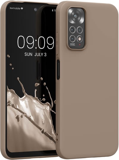 kwmobile telefoonhoesje geschikt voor Xiaomi Redmi Note 11 / Note 11S - Hoesje voor smartphone - Back cover in mat crème